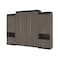 Bestar Orion 124W Queen Murphy Bed and 2 Storage Cabinets w/Pull-Out Shelves (125W), Bark Gray & Graphite 116870-000047 - alternate 1
